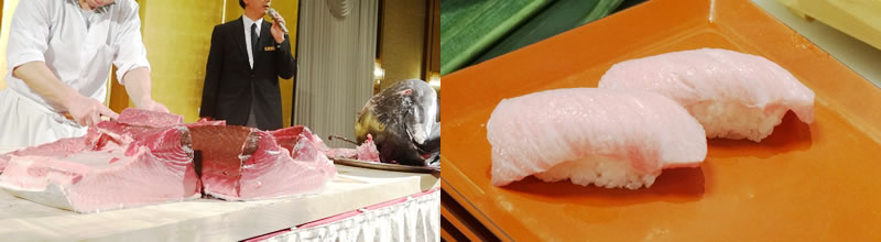 本マグロ解体ショー 昨年の様子